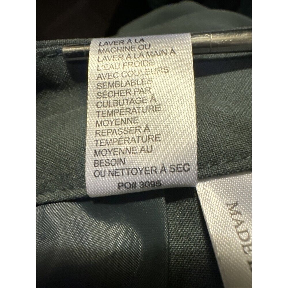Amanda & Chelsea Ankle Pant Stretch Waist Green Size 10P - Picture 15 of 15